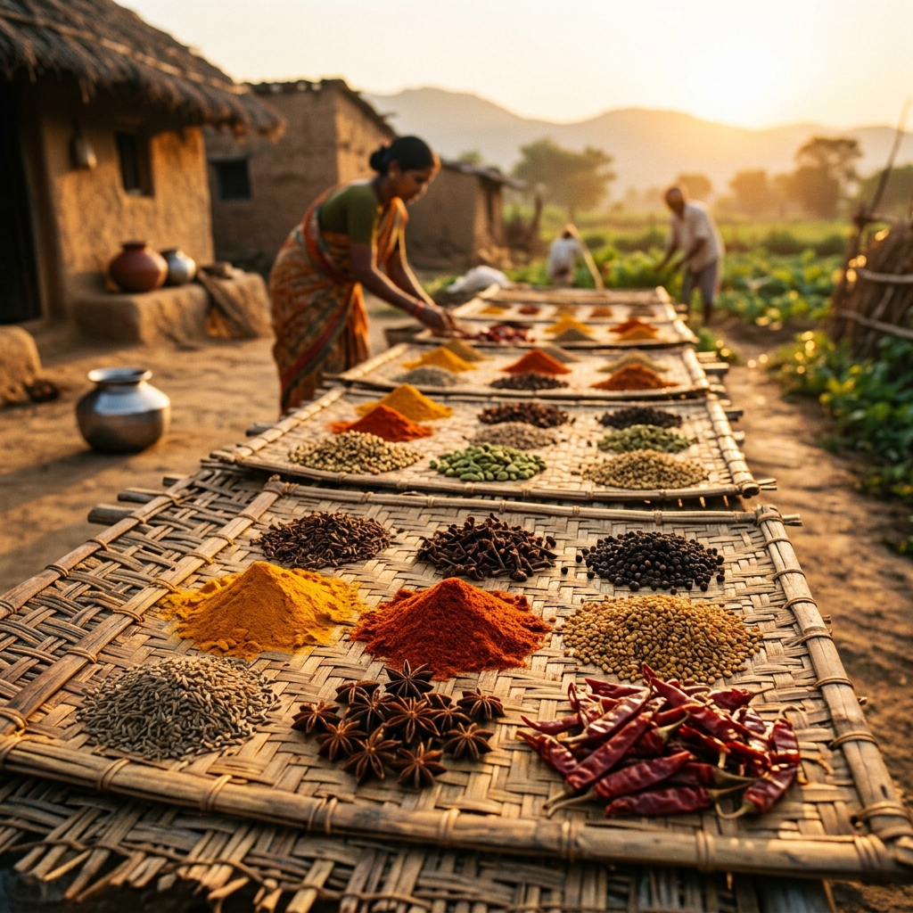 Artistic spice detail